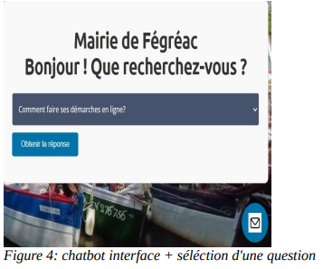 Interface du chatbot